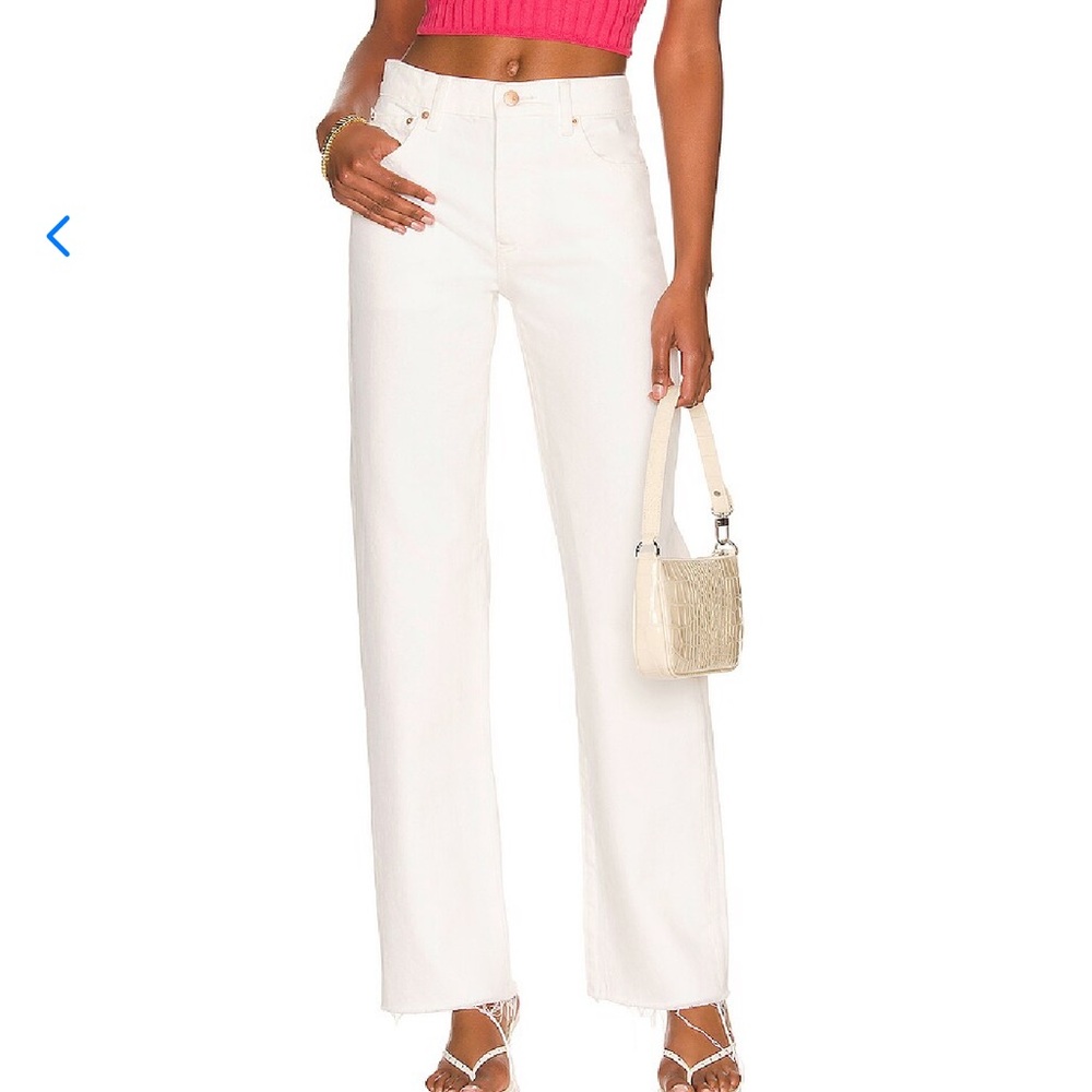 Lovers + Friends Dustin White Boyfriend Jeans